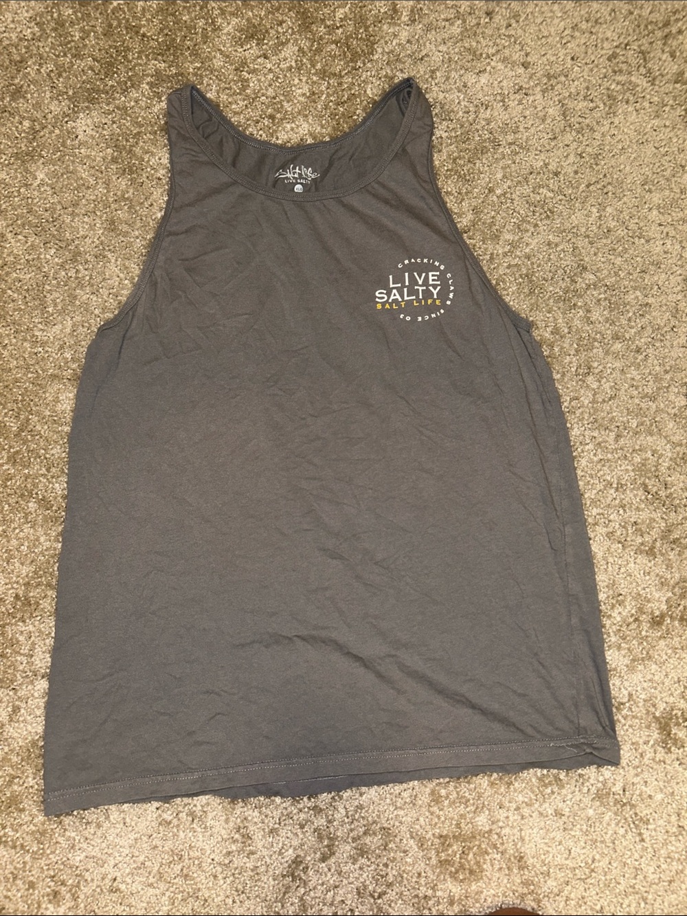 Salt Life Charcoal Live Salty Tank